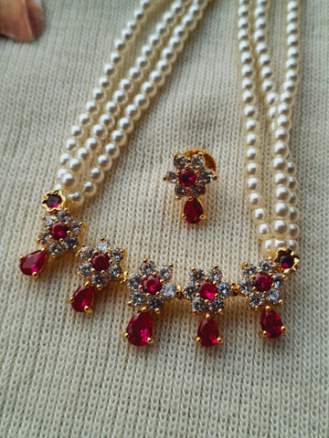 Five Flower Stone Tanmani Red