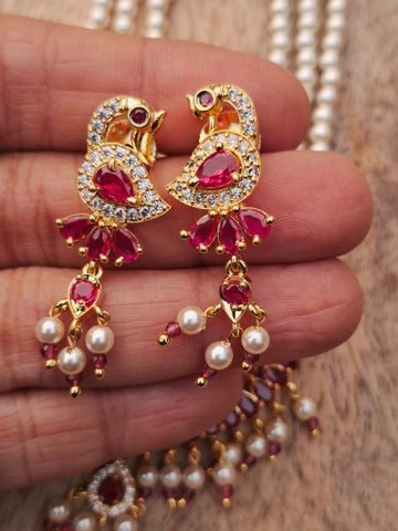 Designer Stone Peacock Chandrakor Tanmani