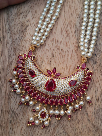 Designer Stone Peacock Chandrakor Tanmani