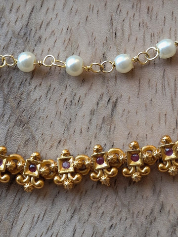 Three Lyre Exclusive Designer Antique Polish Ear Chain