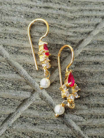 Small Cute Pink White Stone Bugdi