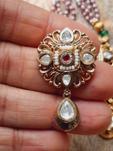 Stunning Rajwadi Necklace set