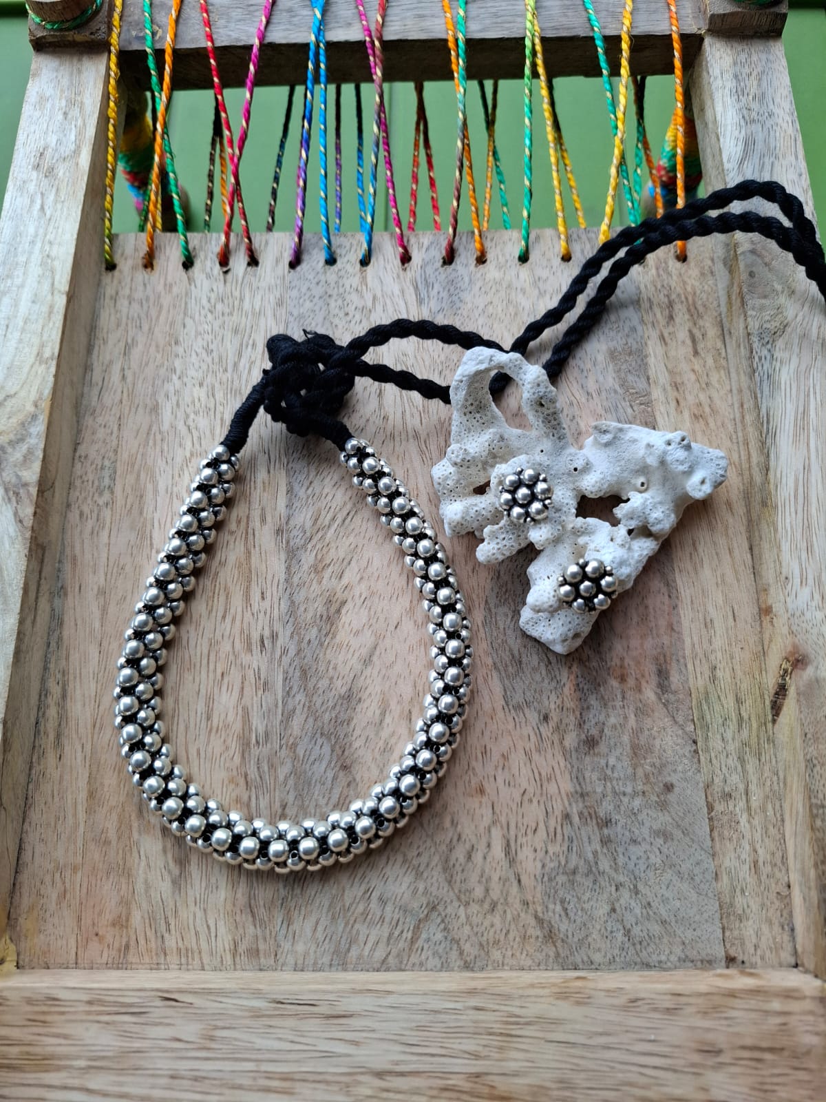 Oxidised Designer Thushi