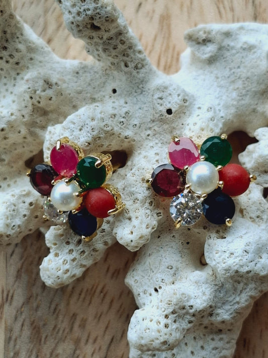 Navaratna Earrings Big