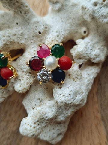Navaratna Earrings Big