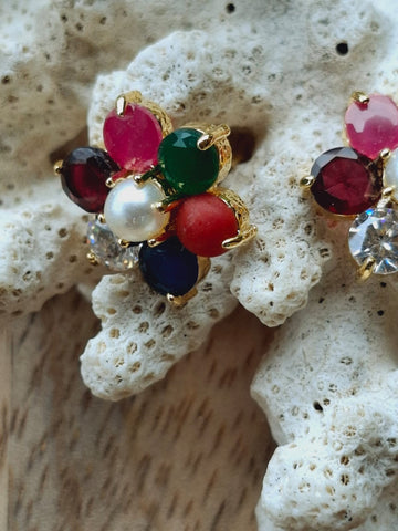 Navaratna Earrings Big
