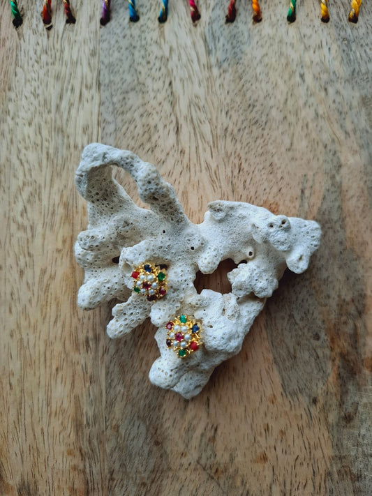 Navaratna Earrings Small