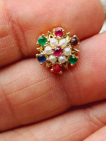 Navaratna Earrings Small