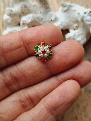 Navaratna Earrings Small