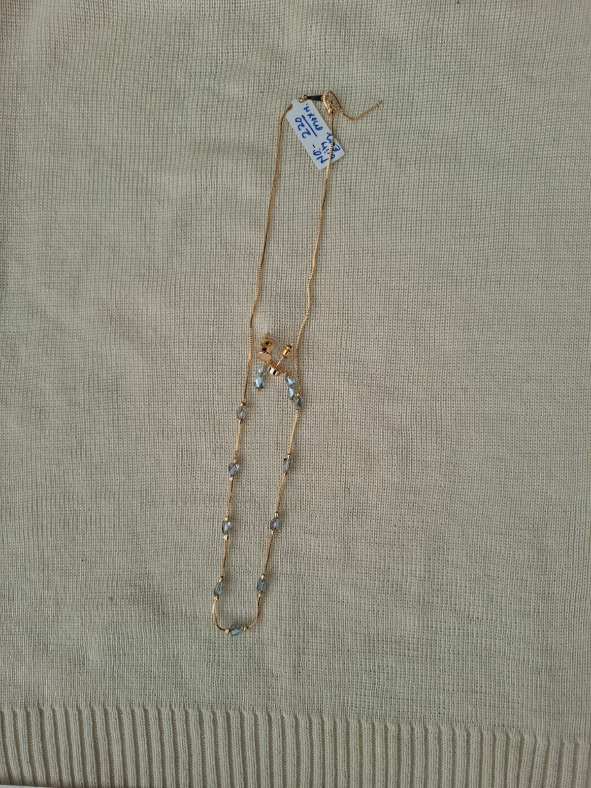 High Quality Light Blue Stone Minimal Set