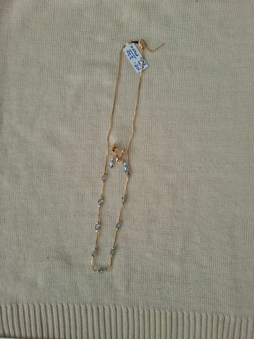 High Quality Light Blue Stone Minimal Set