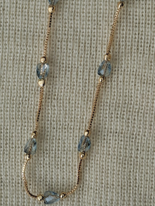 High Quality Light Blue Stone Minimal Set