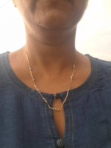 High Quality Light Blue Stone Minimal Set