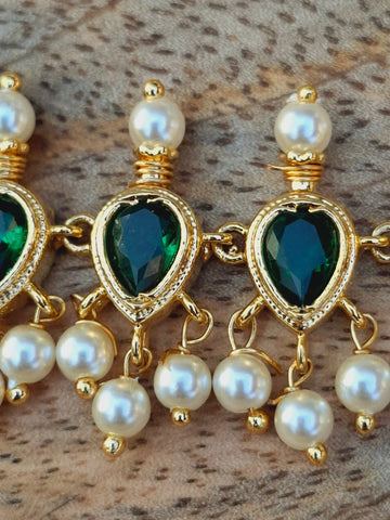 Full Green Tanmani Necklace (Badampeti Small)