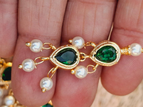 Full Green Tanmani Necklace (Badampeti Small)