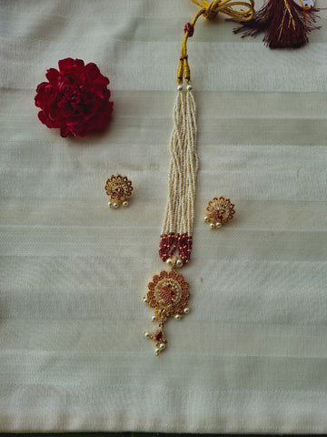 Micro Mini Pearls Designer Peacock Set