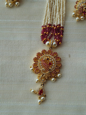 Micro Mini Pearls Designer Peacock Set