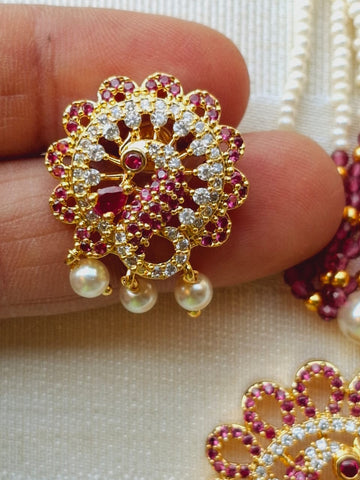 Micro Mini Pearls Designer Peacock Set