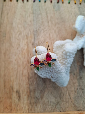 Cute High Quality Multicoloured Stones Earrings