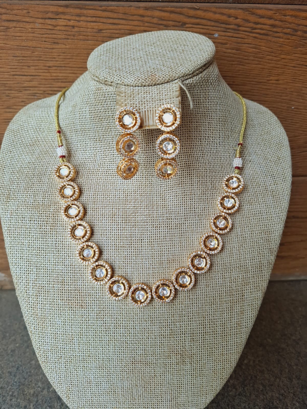 Kundan American Diamond Designer Necklace Set