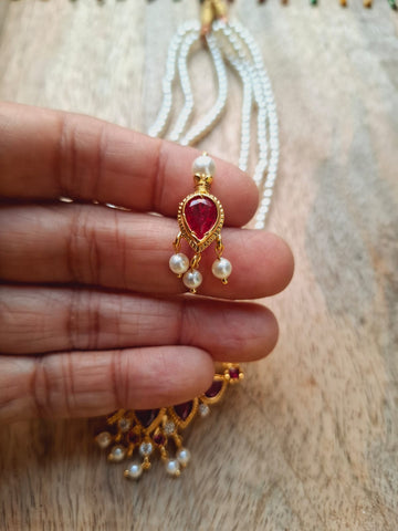 Full Red 5 Stone Small Tanmani