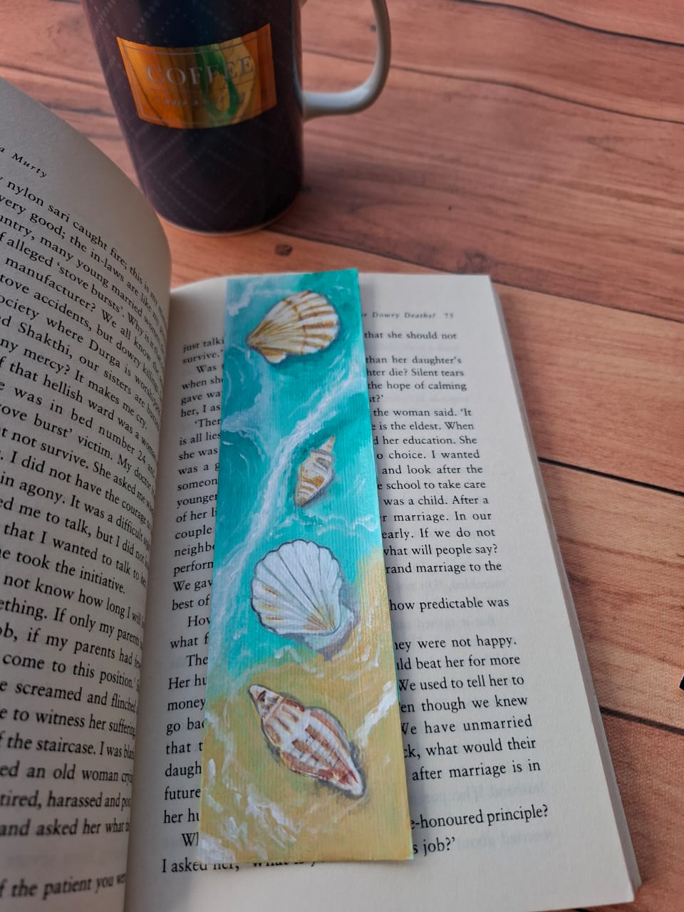 Handcrafted Sea Themed Bookmark (Painted by Artist)