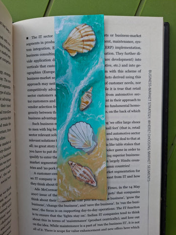 Handcrafted Sea Themed Bookmark (Painted by Artist)
