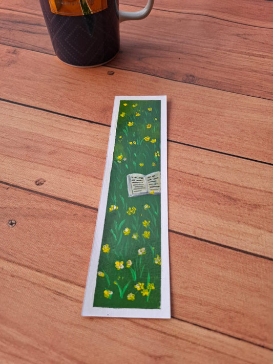 Handcrafted Garden Themed Bookmark (Painted by Artist)