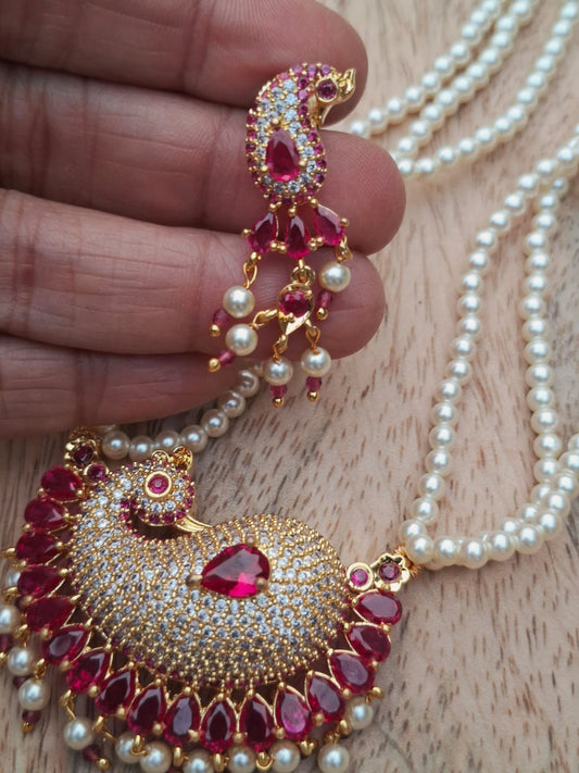 Stunning Stone Peacock Tanmani