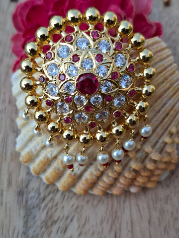 Round Flower Hair Accessory