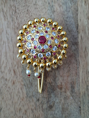 Round Flower Hair Accessory