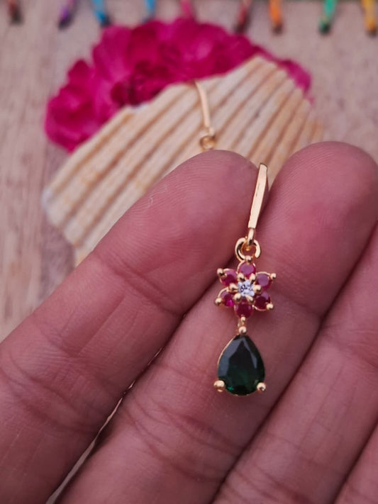 Multicoloured Flower Drop Danglers