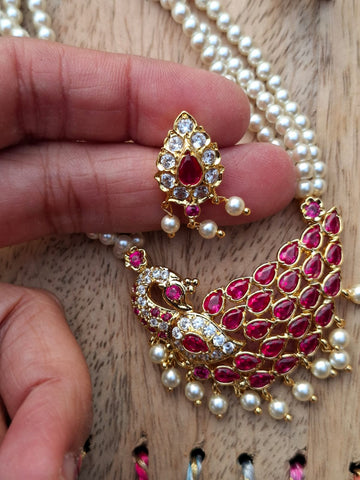 Cute Peacock Feather Tanmani