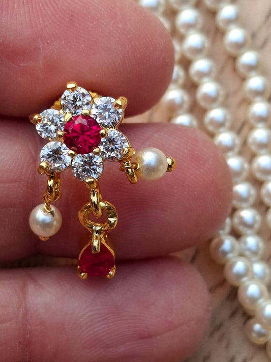 Five Flower Stone Tanmani Red