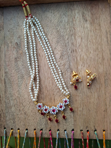 Five Flower Stone Tanmani Red