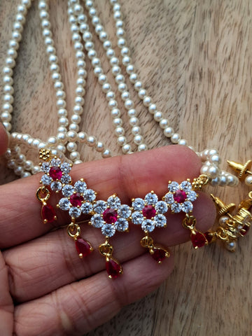 Five Flower Stone Tanmani Red