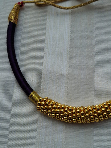 Designer Thushi with Purple Thread
