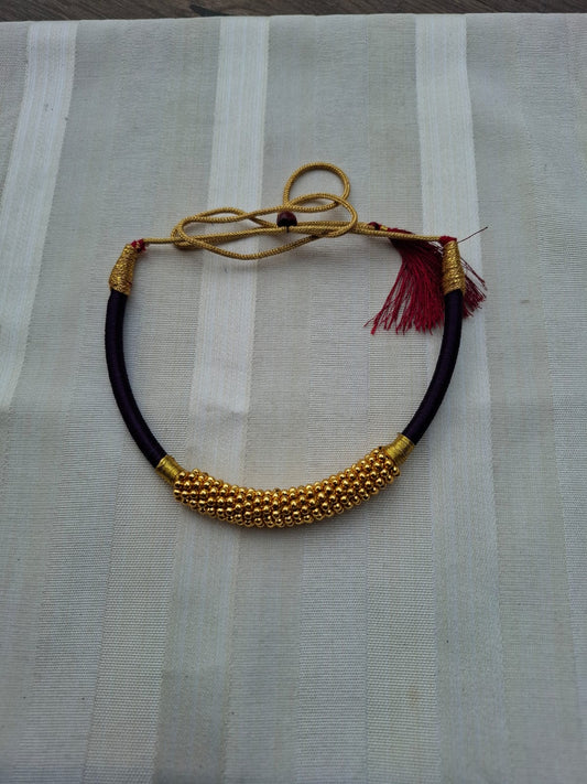 Designer Thushi with Purple Thread
