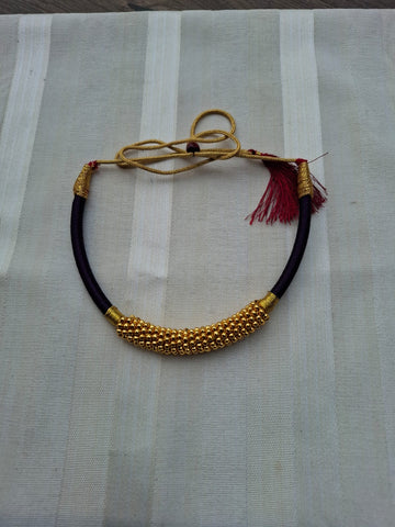 Designer Thushi with Purple Thread