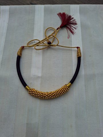 Designer Thushi with Purple Thread