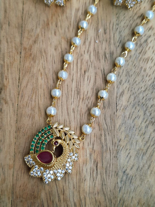 Cute Peacock Elegant Necklace Set 2