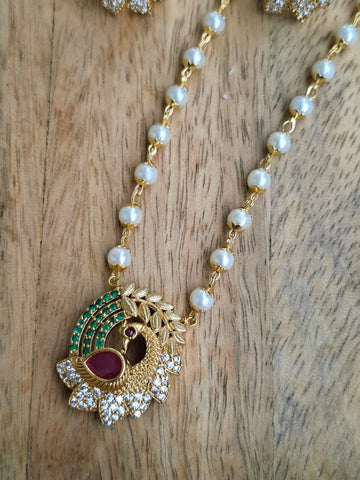 Cute Peacock Elegant Necklace Set 2