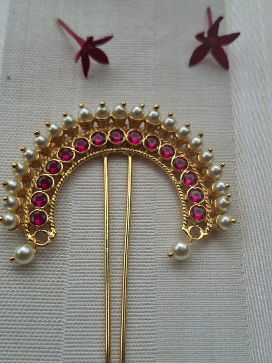 Red Pearl Hair Accessory