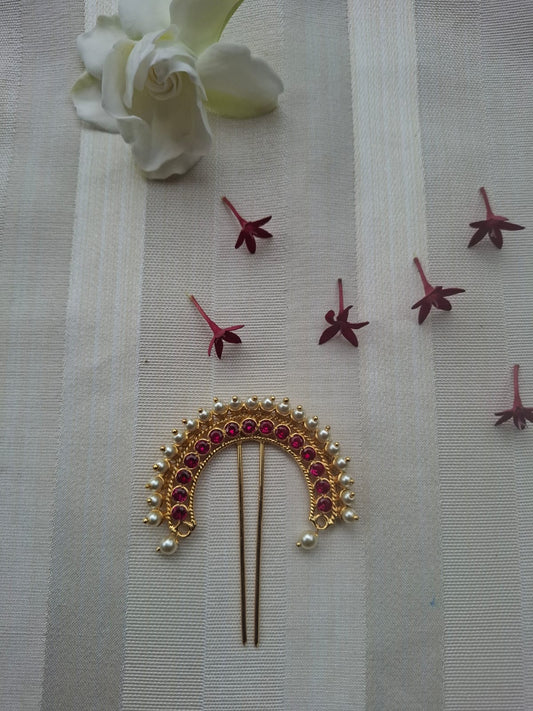 Red Pearl Hair Accessory