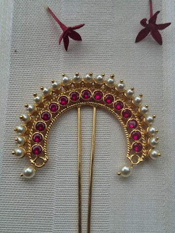 Red Pearl Hair Accessory