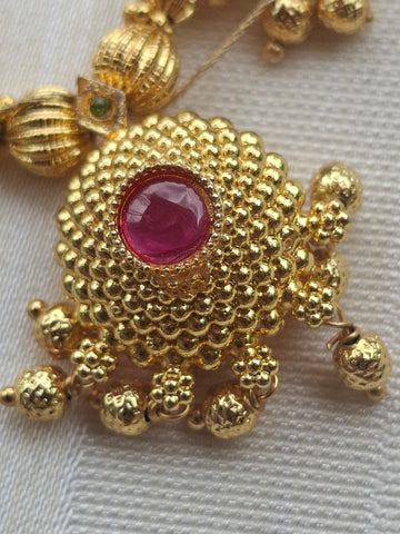 Superior Quality Designer Multicoloured Heavy Kolhapuri Saaj (Adjustable till 24 Inch)