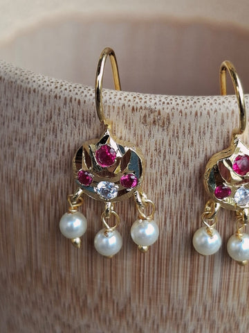 Small Cute Chandrakor Bugdi Cum Earring Traditional