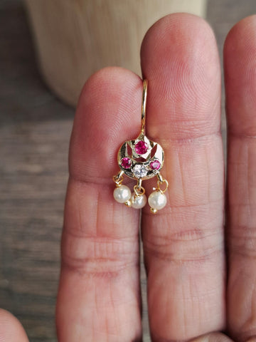Small Cute Chandrakor Bugdi Cum Earring Traditional