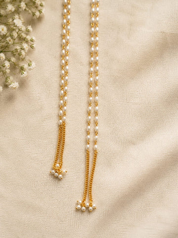 Delicate and Elegant Rice Pearl Mundavali