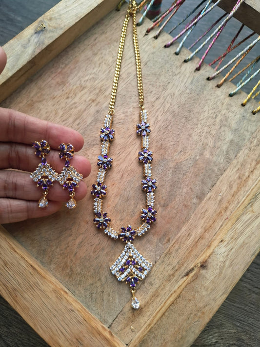 American Diamond Set (Neelambari)